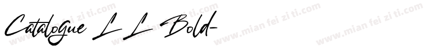 Catalogue LL Bold字体转换